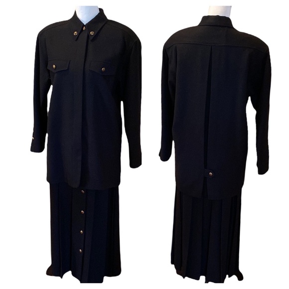 Arlequin Paris Black Wool Suit, Vintage - Picture 16 of 16